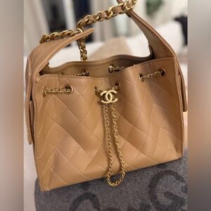 Camel Quilted Bag